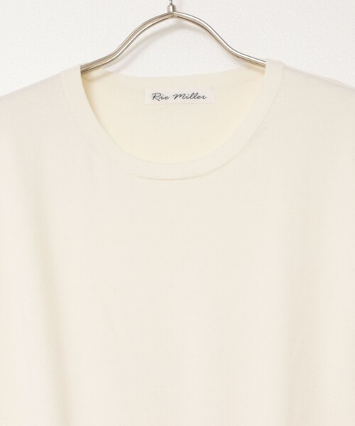 Rie Miller（リエミラー）の「《セットアップ対応》《手洗い可能》細見えニットオールインワン（つなぎ/オールインワン・レディース・キナリ/ブラック・38）」の3枚目の写真