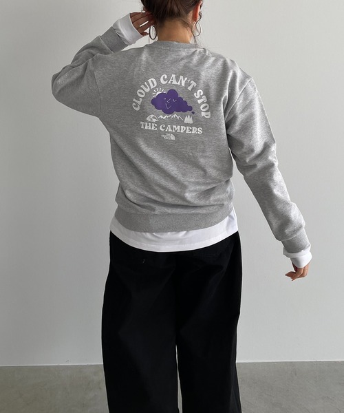 THE NORTH FACE(ザノースフェイス)の「【THE NORTH FACE KIDS】K's CAMP EVERY DAY SWEATSHIRTS(スウェット・レディース・アイボリー/ブラック/グレー・FREE)」の14枚目の写真