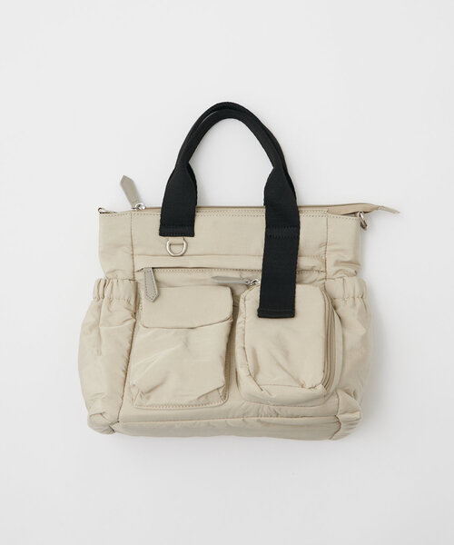 DISCOAT（ディスコート）の「ユーティリティーパフィートートバッグ（トートバッグ・レディース・ベージュ/ネイビー/ブラック/ブラウン/チャコールグレー・FREE）」の16枚目の写真