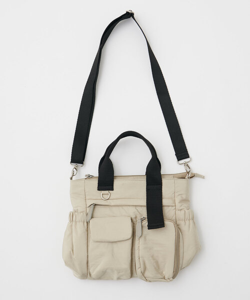 DISCOAT（ディスコート）の「ユーティリティーパフィートートバッグ（トートバッグ・レディース・ベージュ/ネイビー/ブラック/ブラウン/チャコールグレー・FREE）」の20枚目の写真