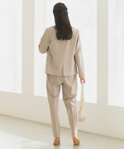 CELEN(セレン)の「【セットアップ対応/洗える/防シワ/UV/花粉防止】ストレッチタックセンタープレスパンツ 単品(スーツパンツ・レディース・ネイビー/ブラック/グレー系その他・S/M/L)」の11枚目の写真