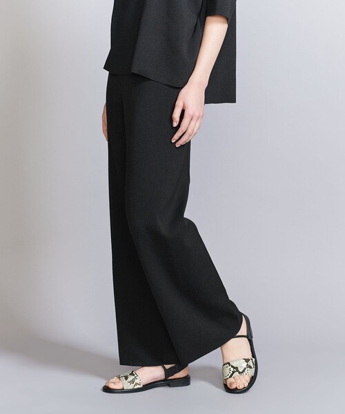 BEAUTY&YOUTH UNITED ARROWS(ビューティーアンドユースユナイテッドアローズ)の「ストレート ニットパンツ -ウォッシャブル-(その他パンツ・レディース・ダークブラウン/ベージュ/ブラック・S/M)」の7枚目の写真