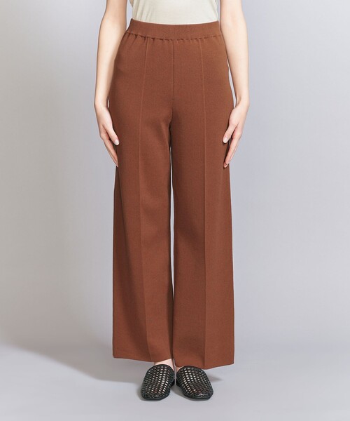 BEAUTY&YOUTH UNITED ARROWS(ビューティーアンドユースユナイテッドアローズ)の「ストレート ニットパンツ -ウォッシャブル-(その他パンツ・レディース・ダークブラウン/ベージュ/ブラック・S/M)」の12枚目の写真