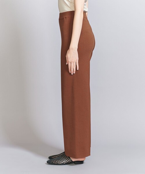 BEAUTY&YOUTH UNITED ARROWS(ビューティーアンドユースユナイテッドアローズ)の「ストレート ニットパンツ -ウォッシャブル-(その他パンツ・レディース・ダークブラウン/ベージュ/ブラック・S/M)」の13枚目の写真