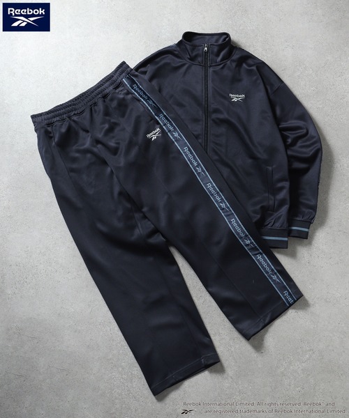 【Reebok】 セットアップジャージ ブラック　デルタロゴ セール】【REEBOK】 トラックジャケット / ジャージ 袖ライン