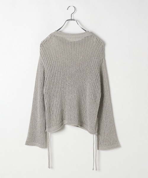 LEPSIM（レプシィム）の「5ゲージラメメッシュギャザープルオーバー　324970（ニット/セーター・レディース・ホワイト×ブラック/ライトパープル/ライトグレー・FREE）」の16枚目の写真