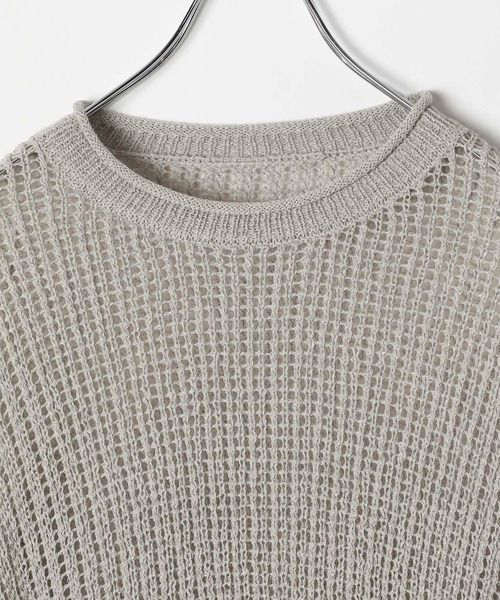 LEPSIM（レプシィム）の「5ゲージラメメッシュギャザープルオーバー　324970（ニット/セーター・レディース・ホワイト×ブラック/ライトパープル/ライトグレー・FREE）」の17枚目の写真