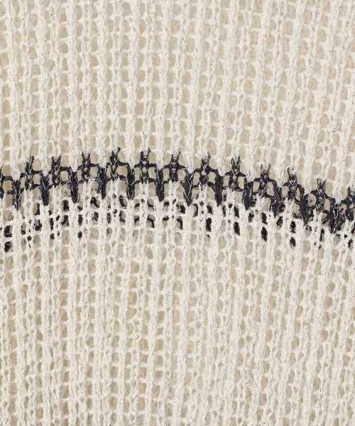 LEPSIM（レプシィム）の「5ゲージラメメッシュギャザープルオーバー　324970（ニット/セーター・レディース・ホワイト×ブラック/ライトパープル/ライトグレー・FREE）」の22枚目の写真