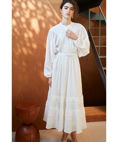 Estella.K(エステラケー)の「Jasmine Dress ディフォメーションドルマンスリーブドレス(ワンピース・レディース・ライトブルー/ネイビー/ホワイト・FREE)」の17枚目の写真