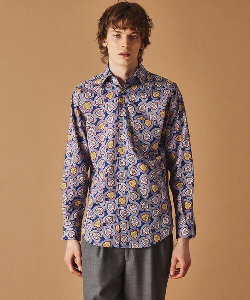 40ct&525(フォーティーカラッツアンドゴーニーゴ)の「70’s プリントシャツ(シャツ/ブラウス・メンズ・ブルー系その他2/ブラウン系1・04/03/02/01)」の1枚目の写真