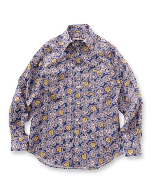 40ct&525(フォーティーカラッツアンドゴーニーゴ)の「70’s プリントシャツ(シャツ/ブラウス・メンズ・ブルー系その他2/ブラウン系1・04/03/02/01)」の3枚目の写真