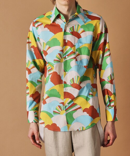 40ct&525(フォーティーカラッツアンドゴーニーゴ)の「70’s プリントシャツ(シャツ/ブラウス・メンズ・ブルー系その他2/ブラウン系1・04/03/02/01)」の4枚目の写真