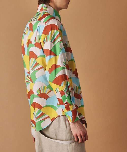 40ct&525(フォーティーカラッツアンドゴーニーゴ)の「70’s プリントシャツ(シャツ/ブラウス・メンズ・ブルー系その他2/ブラウン系1・04/03/02/01)」の5枚目の写真