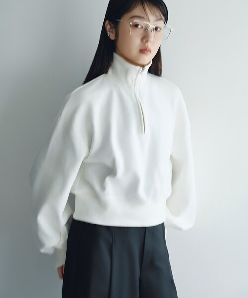 CODE A(コードエー)の「puff zip sweat(スウェット・レディース・ライトグレー/ホワイト・00)」の18枚目の写真