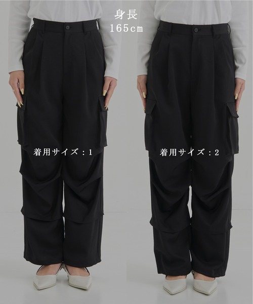 CITY TOKYO(シティトウキョウ)の「ヴィンテージカーゴツイルパンツ(カーゴパンツ・レディース・ブラック/ピンク/グレー・1/2)」の20枚目の写真