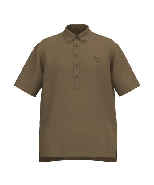 ZOY(ゾーイ)の「MENS COOLDOTS ミニリップストップ 半袖ポロシャツ(ポロシャツ・メンズ・キャメル/ホワイト・SMALL/MEDIUM/LARGE/X-LARGE)」の1枚目の写真