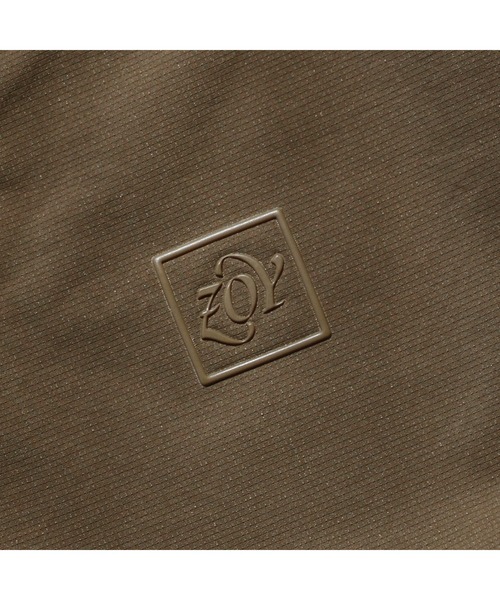 ZOY(ゾーイ)の「MENS COOLDOTS ミニリップストップ 半袖ポロシャツ(ポロシャツ・メンズ・キャメル/ホワイト・SMALL/MEDIUM/LARGE/X-LARGE)」の3枚目の写真