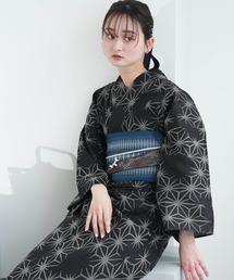 ✨️未使用品✨️ ♦︎綿麻 浴衣♦︎ クレマチス 綿麻浴衣反物 注染 蜘蛛 刺し子風 | きもの | くすかみ呉服店
