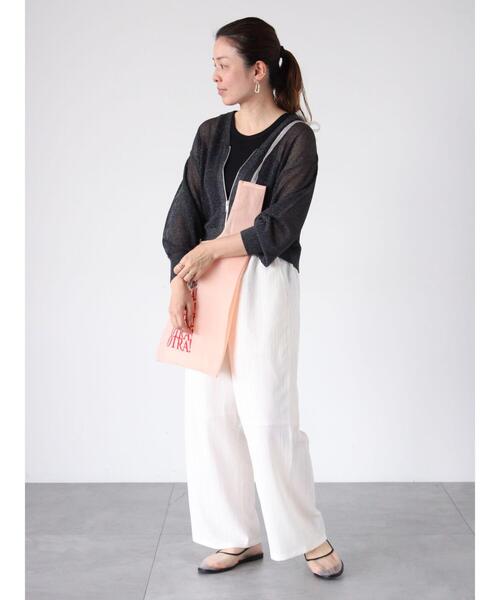 Lugnoncure（ルノンキュール）の「刺繍マルシェバッグ《2025spring catalog item》（ハンドバッグ・レディース・オレンジ/オフホワイト/ピンク・F）」の8枚目の写真