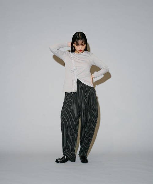 セール】ヘリンボーンストライプカーブパンツ（その他パンツ