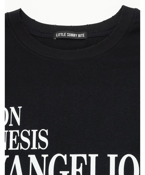 Little sunny bite(リトルサニーバイト)の「【evangelion x little sunny bite】 long tee(Tシャツ/カットソー・レディース・ホワイト/ブラック・SMALL)」の12枚目の写真