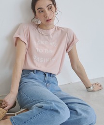 スラブ天竺 ロゴ プリント Tシャツ(半袖)