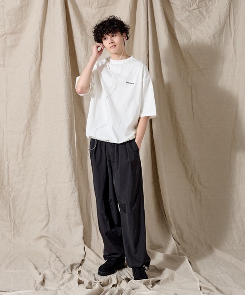 WETTEMPT（ウィテンプト）の「ONE SIDE DRAW CORD TEE / ワンサイドドローコードT（Tシャツ/カットソー・メンズ・オフホワイト/ブラック/杢グレー/ライトホワイト・SMALL/MEDIUM/LARGE）」の10枚目の写真