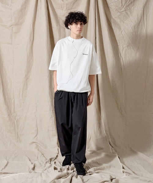 WETTEMPT（ウィテンプト）の「ONE SIDE DRAW CORD TEE / ワンサイドドローコードT（Tシャツ/カットソー・メンズ・オフホワイト/ブラック/杢グレー/ライトホワイト・SMALL/MEDIUM/LARGE）」の11枚目の写真