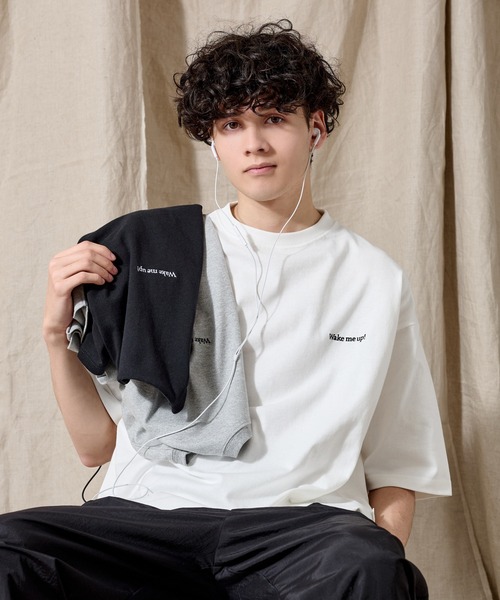 WETTEMPT（ウィテンプト）の「ONE SIDE DRAW CORD TEE / ワンサイドドローコードT（Tシャツ/カットソー・メンズ・オフホワイト/ブラック/杢グレー/ライトホワイト・SMALL/MEDIUM/LARGE）」の18枚目の写真
