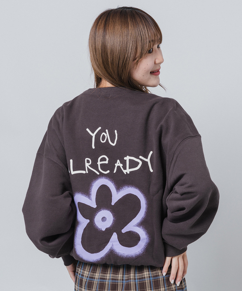 JOINT WORKS（ジョイントワークス）の「irojikake×JOINT WORKS/ YOU ALREADY SWEAT（Tシャツ/カットソー・レディース・アイボリー/ネイビー/ブラウン・FREE）」の4枚目の写真