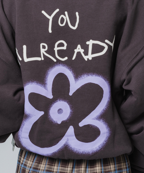 JOINT WORKS（ジョイントワークス）の「irojikake×JOINT WORKS/ YOU ALREADY SWEAT（Tシャツ/カットソー・レディース・アイボリー/ネイビー/ブラウン・FREE）」の7枚目の写真