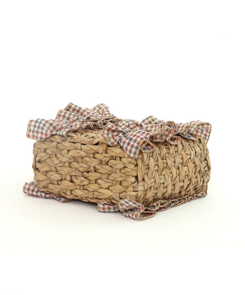 SMIR NASLI（サミールナスリ）の「フリルカゴバッグ（かごバッグ・レディース・ブラック/ナチュラル/ブラウン・FREE）」の21枚目の写真