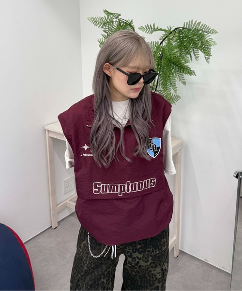 sedacle（セダクル）の「2wayショルダーナイロンアノラック（その他トップス・レディース・ブラック/ボルドー/ネイビー・LARGE/MEDIUM/SMALL）」の15枚目の写真