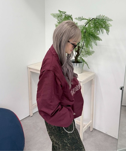 sedacle（セダクル）の「2wayショルダーナイロンアノラック（その他トップス・レディース・ブラック/ボルドー/ネイビー・LARGE/MEDIUM/SMALL）」の9枚目の写真