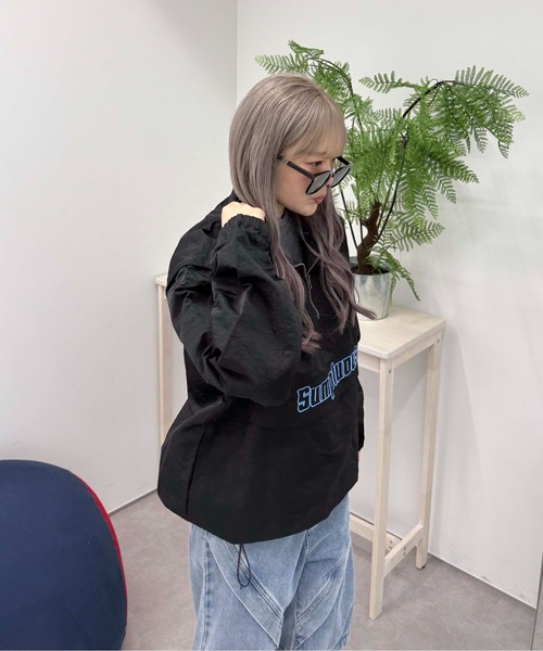 sedacle（セダクル）の「2wayショルダーナイロンアノラック（その他トップス・レディース・ブラック/ボルドー/ネイビー・LARGE/MEDIUM/SMALL）」の21枚目の写真