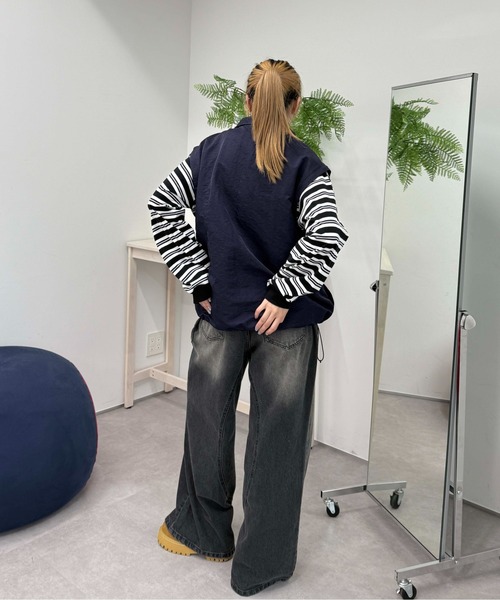 sedacle（セダクル）の「2wayショルダーナイロンアノラック（その他トップス・レディース・ブラック/ボルドー/ネイビー・LARGE/MEDIUM/SMALL）」の6枚目の写真