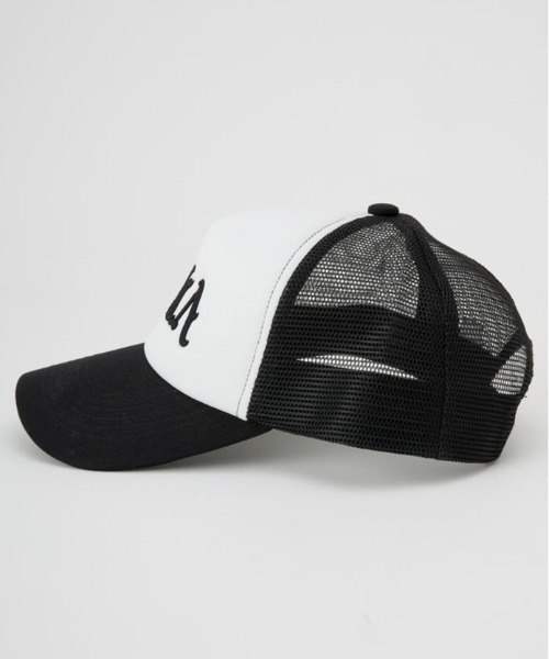 RVCA（ルーカ）の「RVCA/ルーカ キャップ BALANCE RVCA TRUCKER BF041-952（キャップ・メンズ・ブラック×ホワイト/ブラウン・FREE）」の6枚目の写真