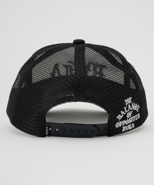 RVCA（ルーカ）の「RVCA/ルーカ キャップ BALANCE RVCA TRUCKER BF041-952（キャップ・メンズ・ブラック×ホワイト/ブラウン・FREE）」の5枚目の写真