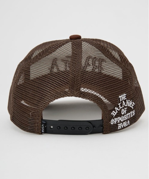 RVCA（ルーカ）の「RVCA/ルーカ キャップ BALANCE RVCA TRUCKER BF041-952（キャップ・メンズ・ブラック×ホワイト/ブラウン・FREE）」の14枚目の写真