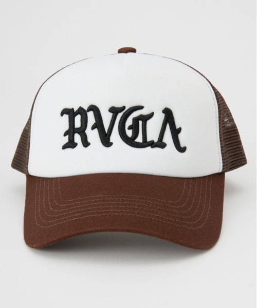 RVCA（ルーカ）の「RVCA/ルーカ キャップ BALANCE RVCA TRUCKER BF041-952（キャップ・メンズ・ブラック×ホワイト/ブラウン・FREE）」の13枚目の写真