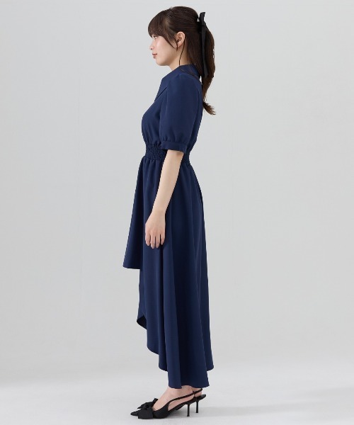 REDYAZEL(レディアゼル)の「ウエストシャーリングシャツワンピース(ワンピース・レディース・ブルー/ベージュ/ネイビー・FREE)」の11枚目の写真