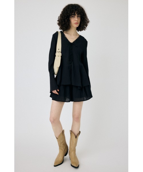 まいころもさま 専用MOUSSY SLEEVE FLARE シャツ セール】SLEEVE FLARE シャツ＆ショーツ（シャツ/ブラウス