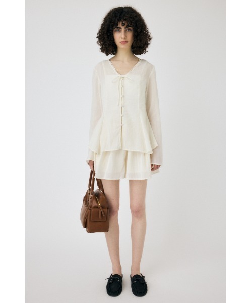 まいころもさま 専用MOUSSY SLEEVE FLARE シャツ セール】SLEEVE FLARE シャツ＆ショーツ（シャツ/ブラウス