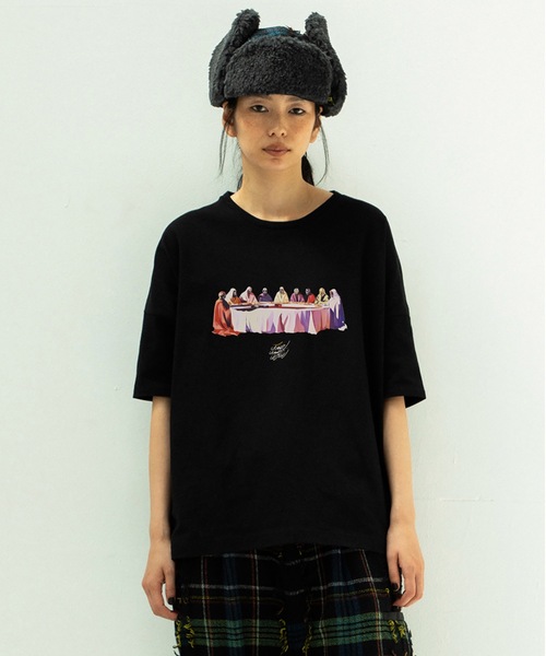 STOF(ストフ)の「GALAXY DIALOGUE T-SHIRT(Tシャツ/カットソー・メンズ・ブラック/オートミール/ホワイト・S/M)」の2枚目の写真