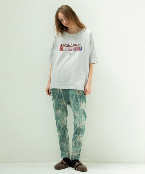 STOF(ストフ)の「GALAXY DIALOGUE T-SHIRT(Tシャツ/カットソー・メンズ・ブラック/オートミール/ホワイト・S/M)」の4枚目の写真