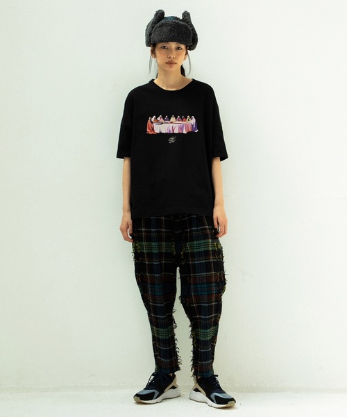 STOF(ストフ)の「GALAXY DIALOGUE T-SHIRT(Tシャツ/カットソー・メンズ・ブラック/オートミール/ホワイト・S/M)」の8枚目の写真