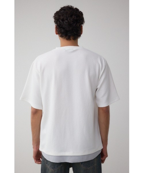 AZUL by moussy(アズールバイマウジー)の「フェイクレイヤードTシャツ(Tシャツ/カットソー・メンズ・ホワイト/ブラック/グレー/ブルー・MEDIUM/LARGE)」の10枚目の写真