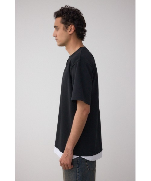 AZUL by moussy(アズールバイマウジー)の「フェイクレイヤードTシャツ(Tシャツ/カットソー・メンズ・ホワイト/ブラック/グレー/ブルー・MEDIUM/LARGE)」の18枚目の写真