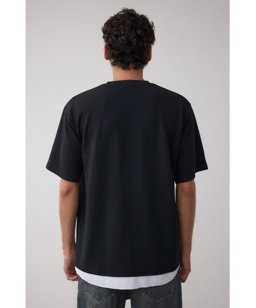 AZUL by moussy(アズールバイマウジー)の「フェイクレイヤードTシャツ(Tシャツ/カットソー・メンズ・ホワイト/ブラック/グレー/ブルー・MEDIUM/LARGE)」の19枚目の写真