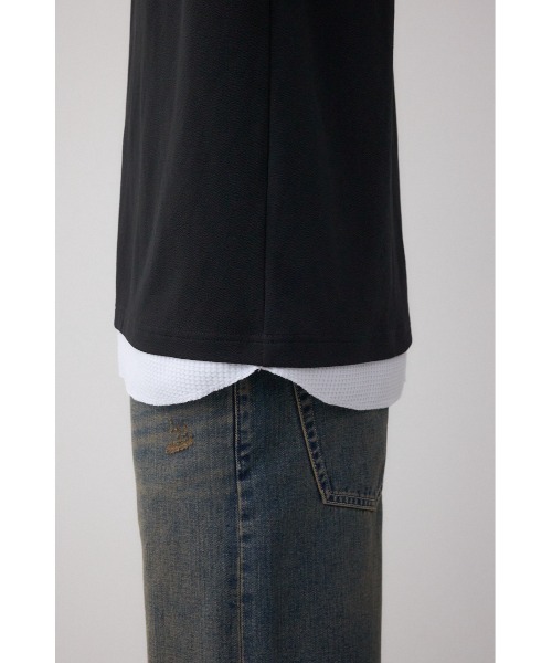 AZUL by moussy(アズールバイマウジー)の「フェイクレイヤードTシャツ(Tシャツ/カットソー・メンズ・ホワイト/ブラック/グレー/ブルー・MEDIUM/LARGE)」の22枚目の写真